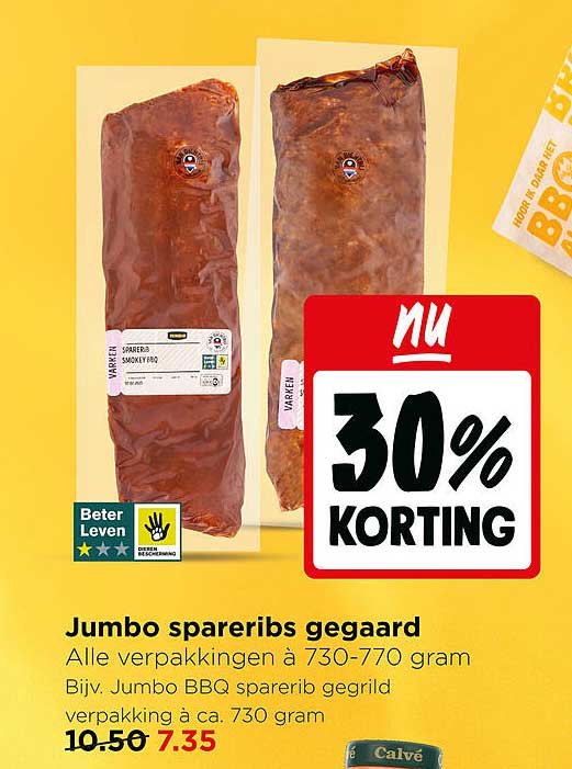 Jumbo spareribs gegaard