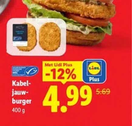 Kabeljauw-burger