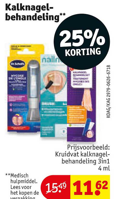 Kalknagel-behandeling** 25% KORTING