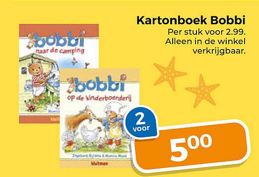 Kartonboek Bobbi