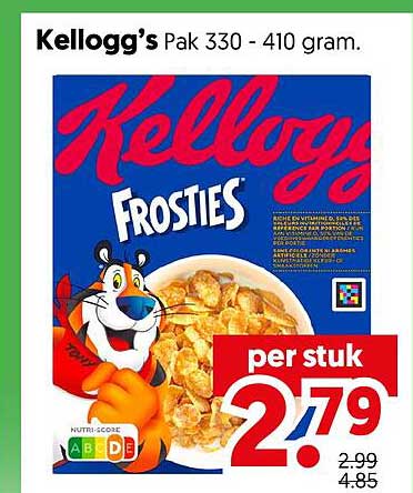 Kellogg's Pak 330 - 410 gram.