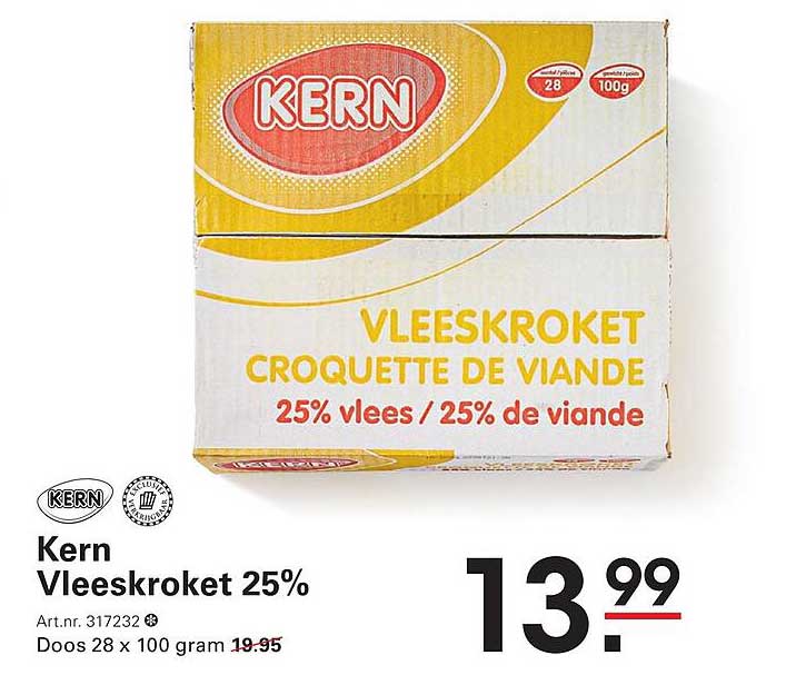 Kern Vleeskroket 25%
