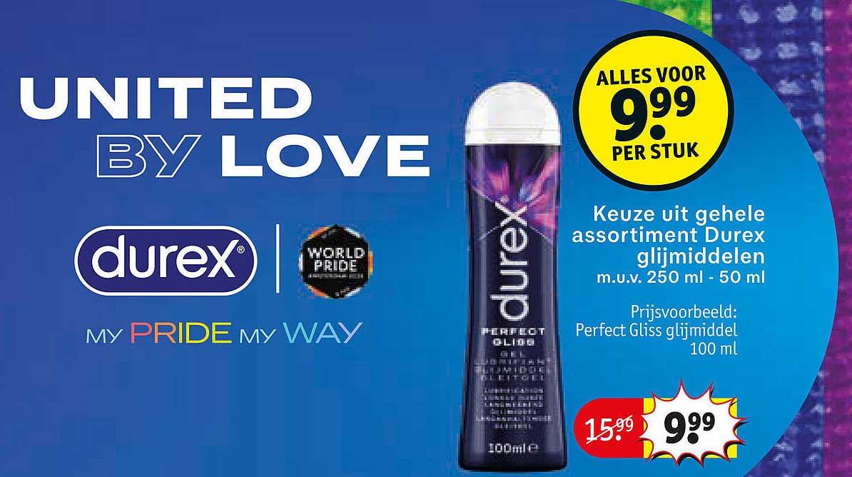 Keuze uit gehele assortiment Durex glijmiddelen m.u.v. 250 ml - 50 ml