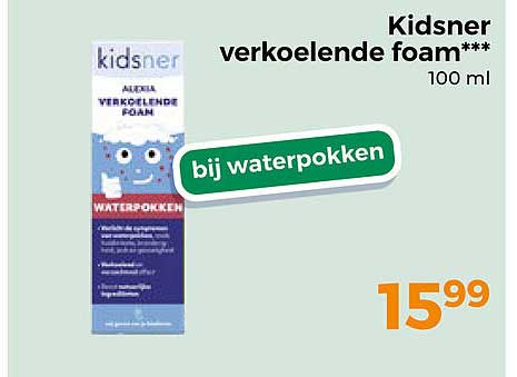 Kidsner verkoelende foam*** 100 ml bij waterpokken