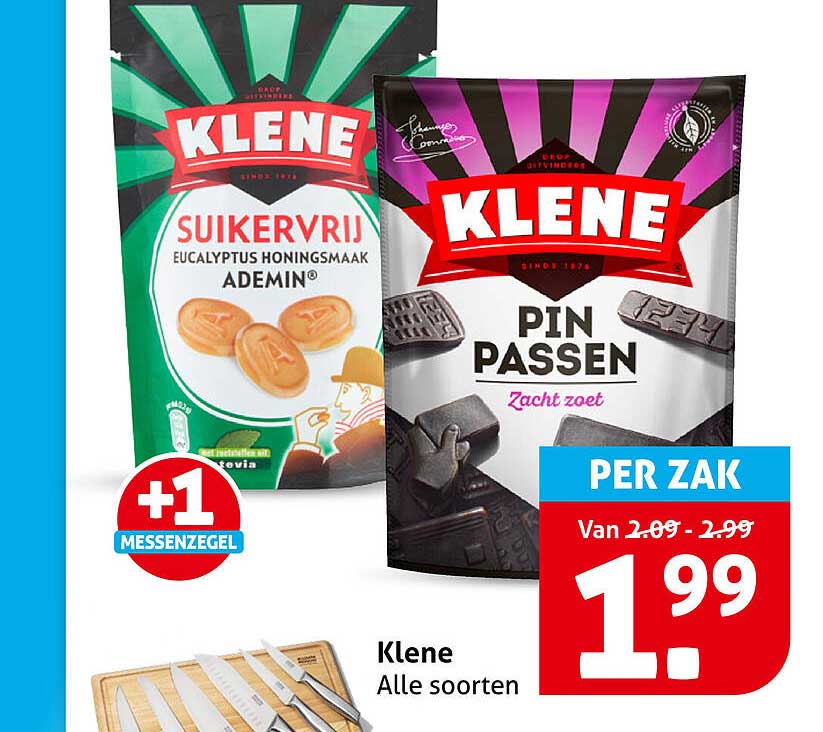 Klene Alle soorten +1 Messenzegel