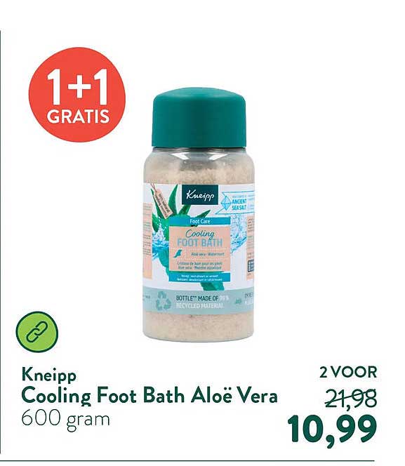 Kneipp Cooling Foot Bath Aloë Vera 1+1 GRATIS