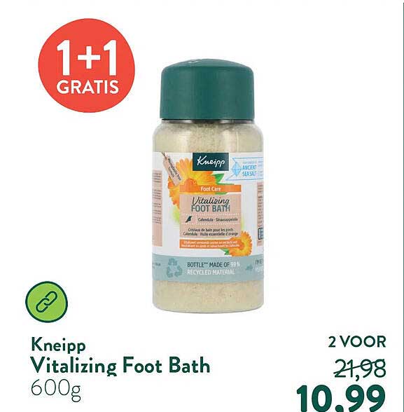 Kneipp Vitalizing Foot Bath 600g 1+1 GRATIS