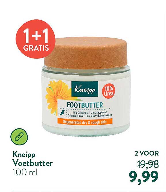 Kneipp Voetbutter 100 ml 1+1 GRATIS