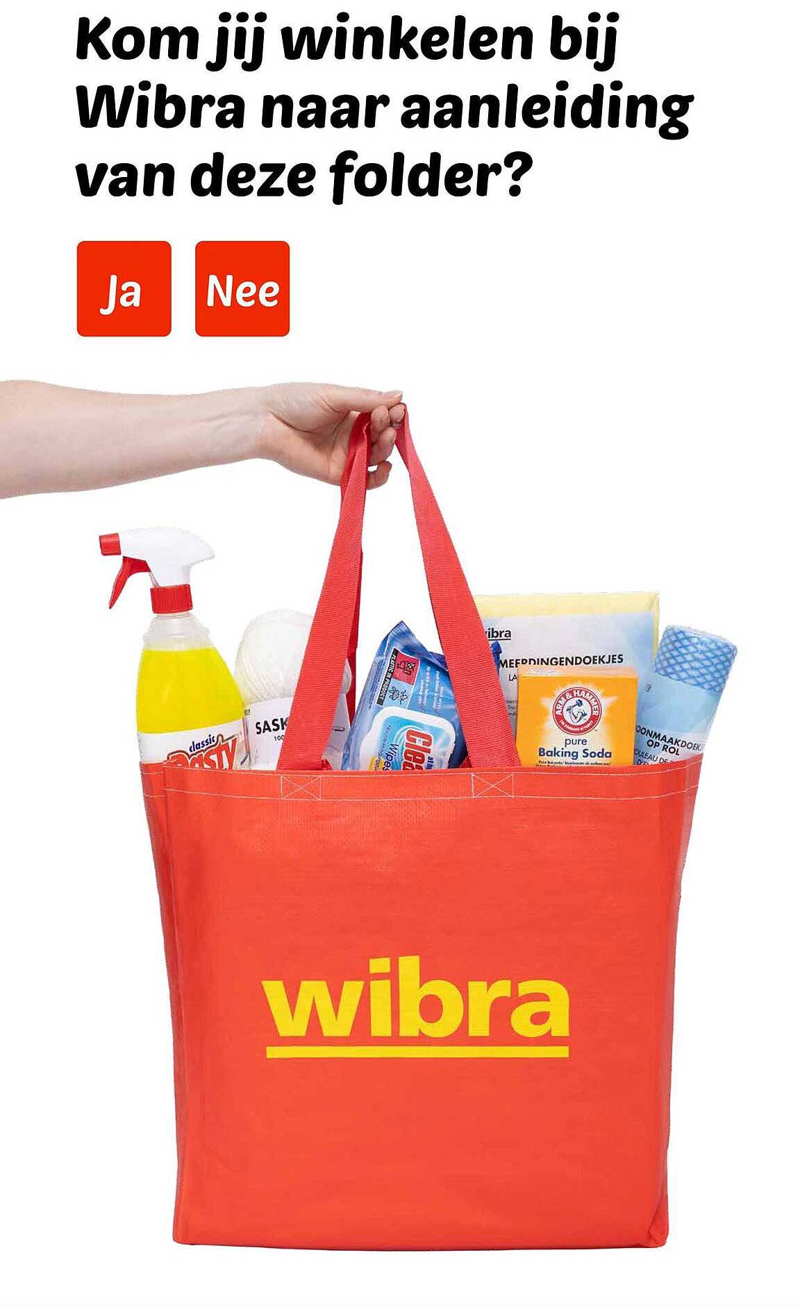 Kom jij winkelen bij Wibra naar aanleiding van deze folder?