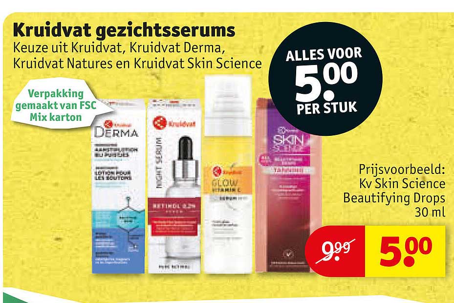 Kruidvat gezichtsserums