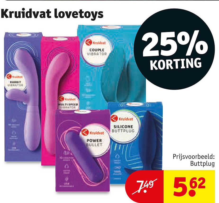 Kruidvat lovetoys 25% KORTING