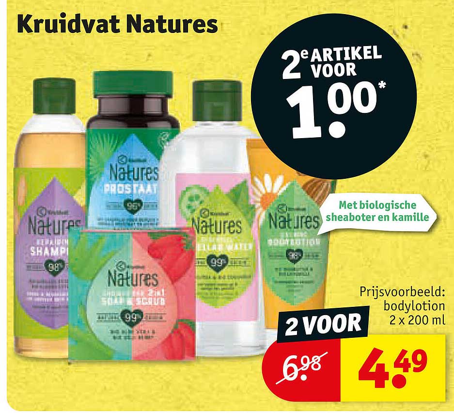 Kruidvat Natures 2 voor 1.00*