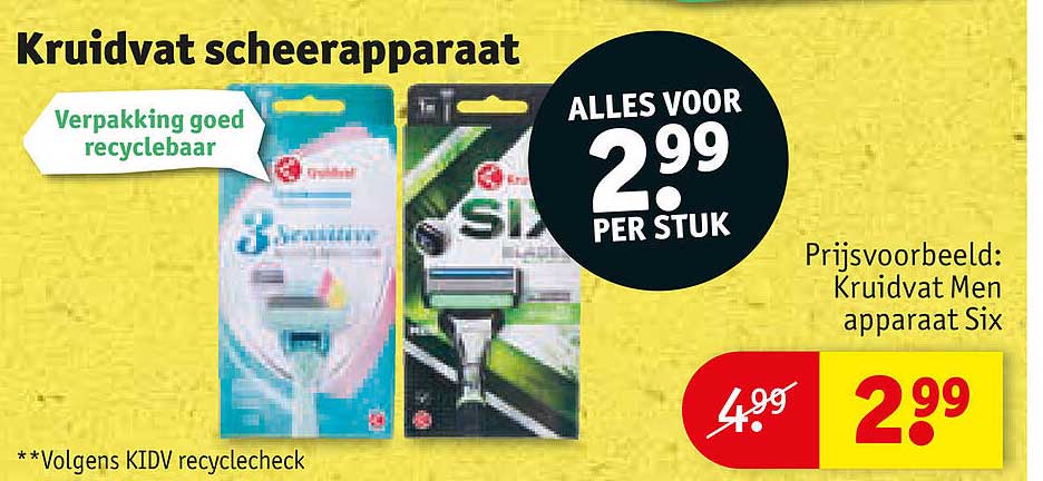 Kruidvat scheerapparaat