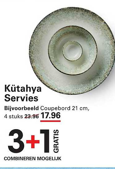 Kütahya Servies Bijvoorbeeld Coupebord 21 cm, 4 stuks 3+1 GRATIS COMBINEREN MOGELIJK