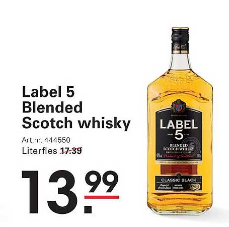 Label 5 Blended Scotch whisky