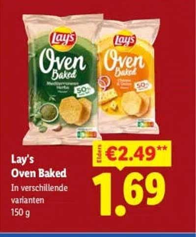Lay's Oven Baked In verschillende varianten 150 g