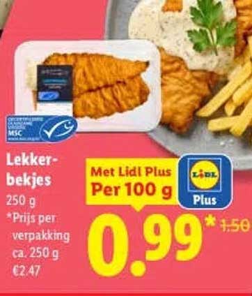 Lekker-bekjes Met Lidl Plus Per 100 g
