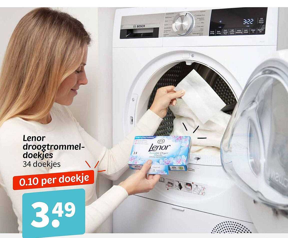 Lenor droogtrommel-doekjes 34 doekjes