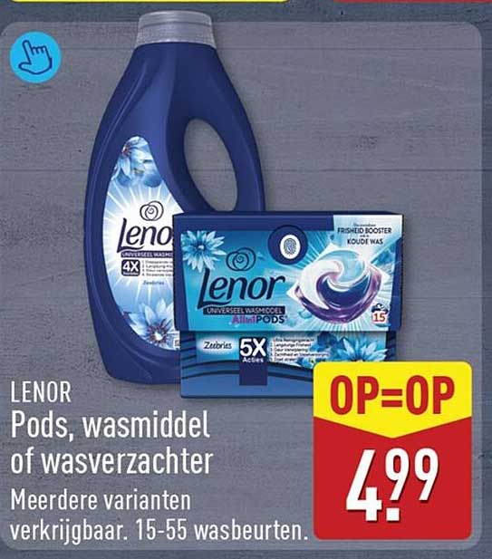 LENOR Pods, wasmiddel of wasverzachter