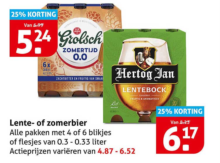Lente- of zomerbier
