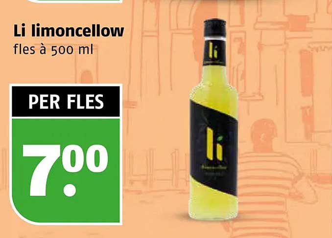 Li limoncellow fles à 500 ml