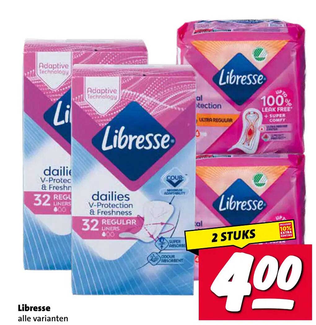 Libresse alle varianten 2 STUKS
