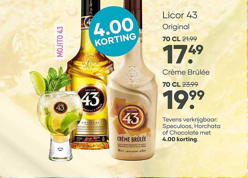Licor 43 Original 70 cl 4.00 korting
