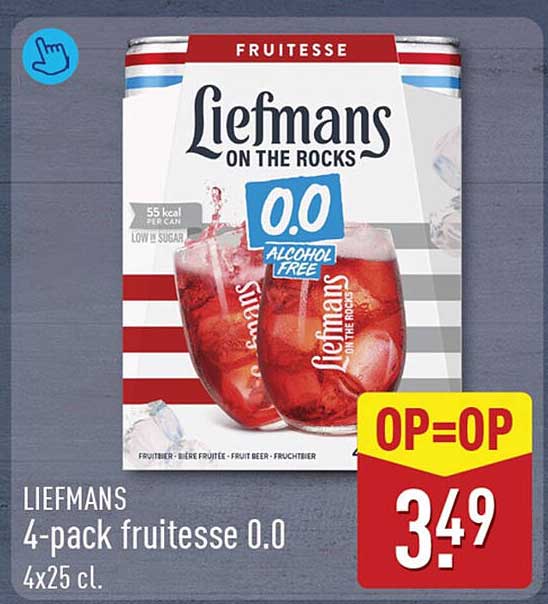 LIEFMANS 4-pack fruitesse 0.0 4x25 cl. OP=OP