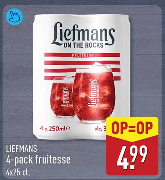 LIEFMANS 4-pack fruitesse 4x25 cl. OP=OP