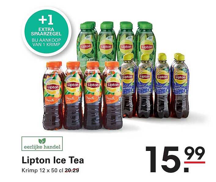 Lipton Ice Tea +1 extra spaarzegel bij aankoop van 1 krimp