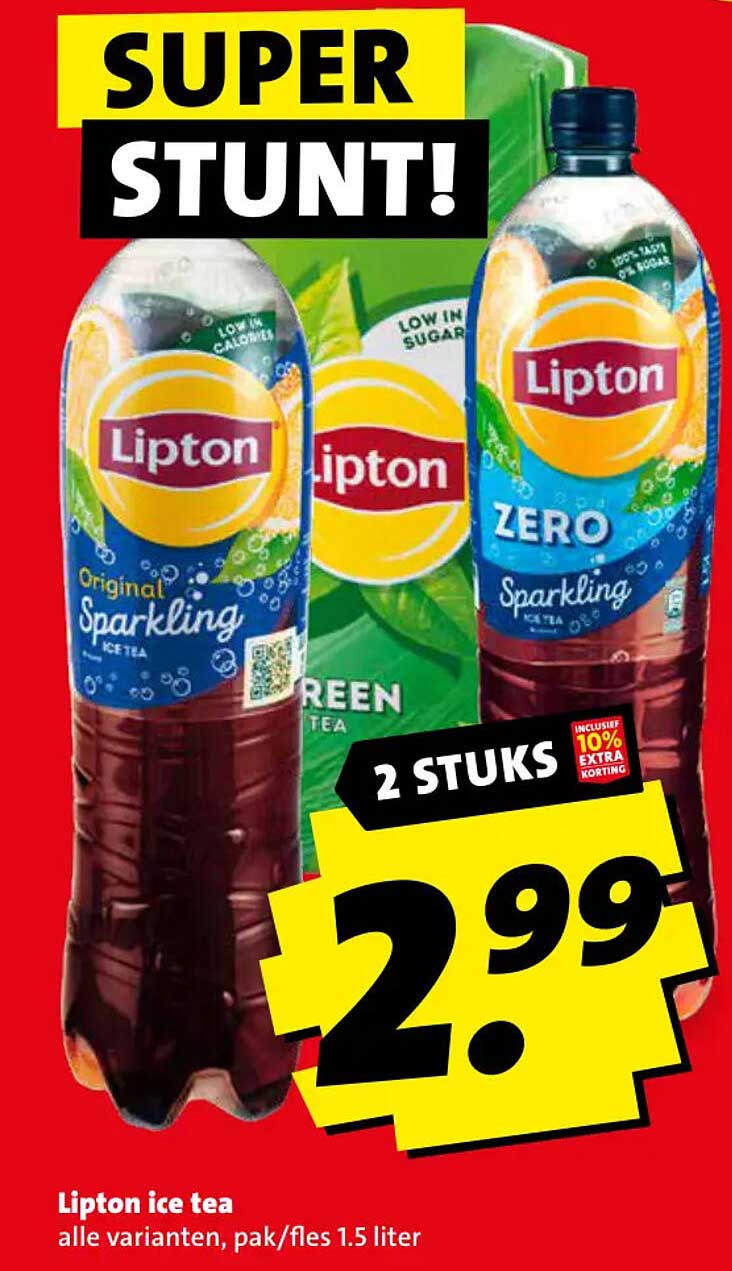 Lipton ice tea alle varianten, pak/fles 1.5 liter
