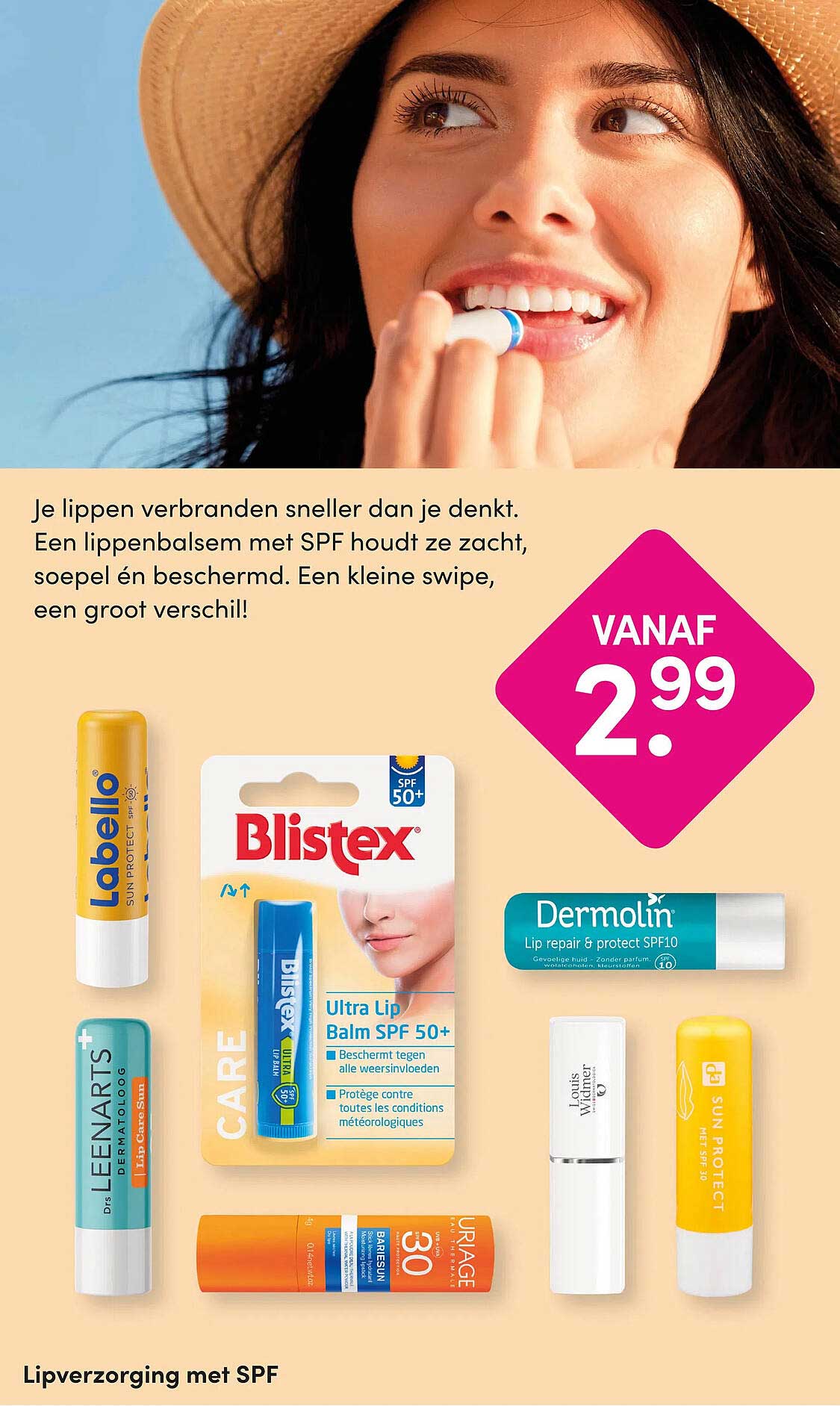Lipverzorging met SPF