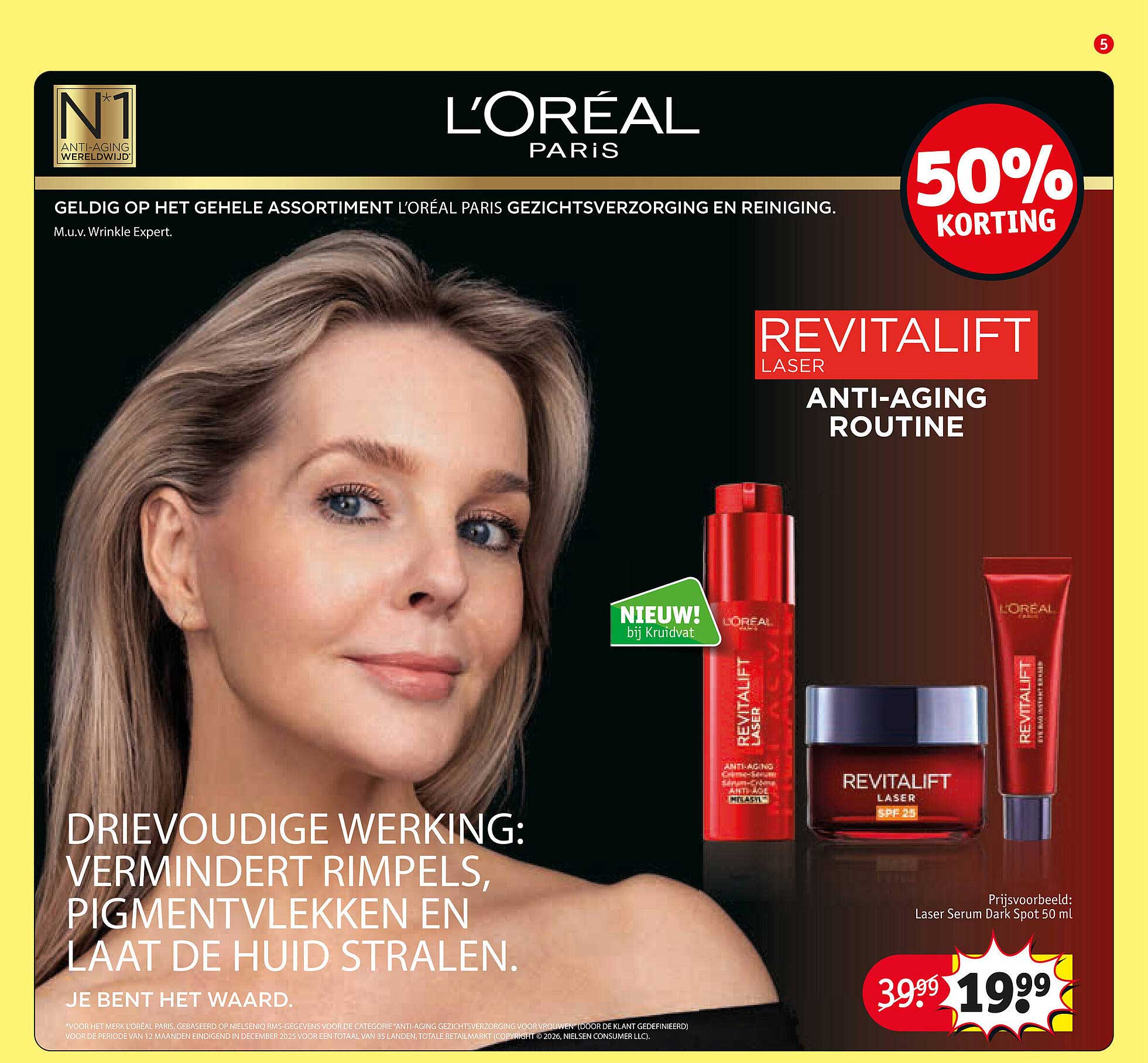 L'Oréal Paris Revitalift Laser Anti-Aging Routine 50% korting