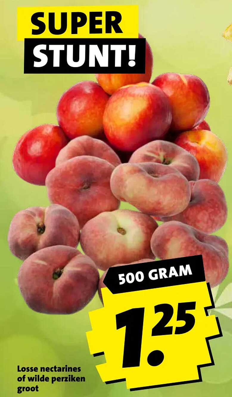 Losse nectarines of wilde perziken groot
