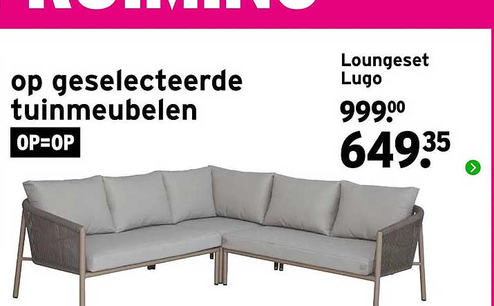 Lounge set Lugo OP=OP