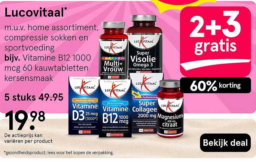 Lucovitaal* 2+3 gratis