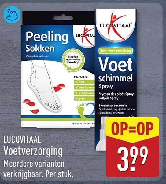 LUCOVITAAL Voetverzorging Meerdere varianten verkrijgbaar. Per stuk. OP=OP