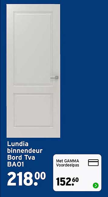 Lundia binnendeur Bord Tva BA01