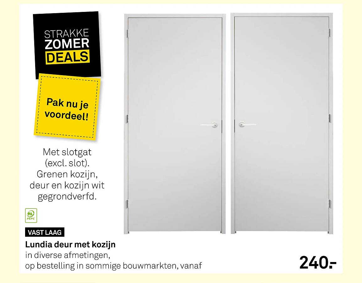 Lundia deur met kozijn