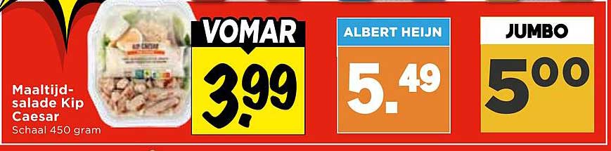 Maaltijd-salade Kip Caesar Schaal 450 gram