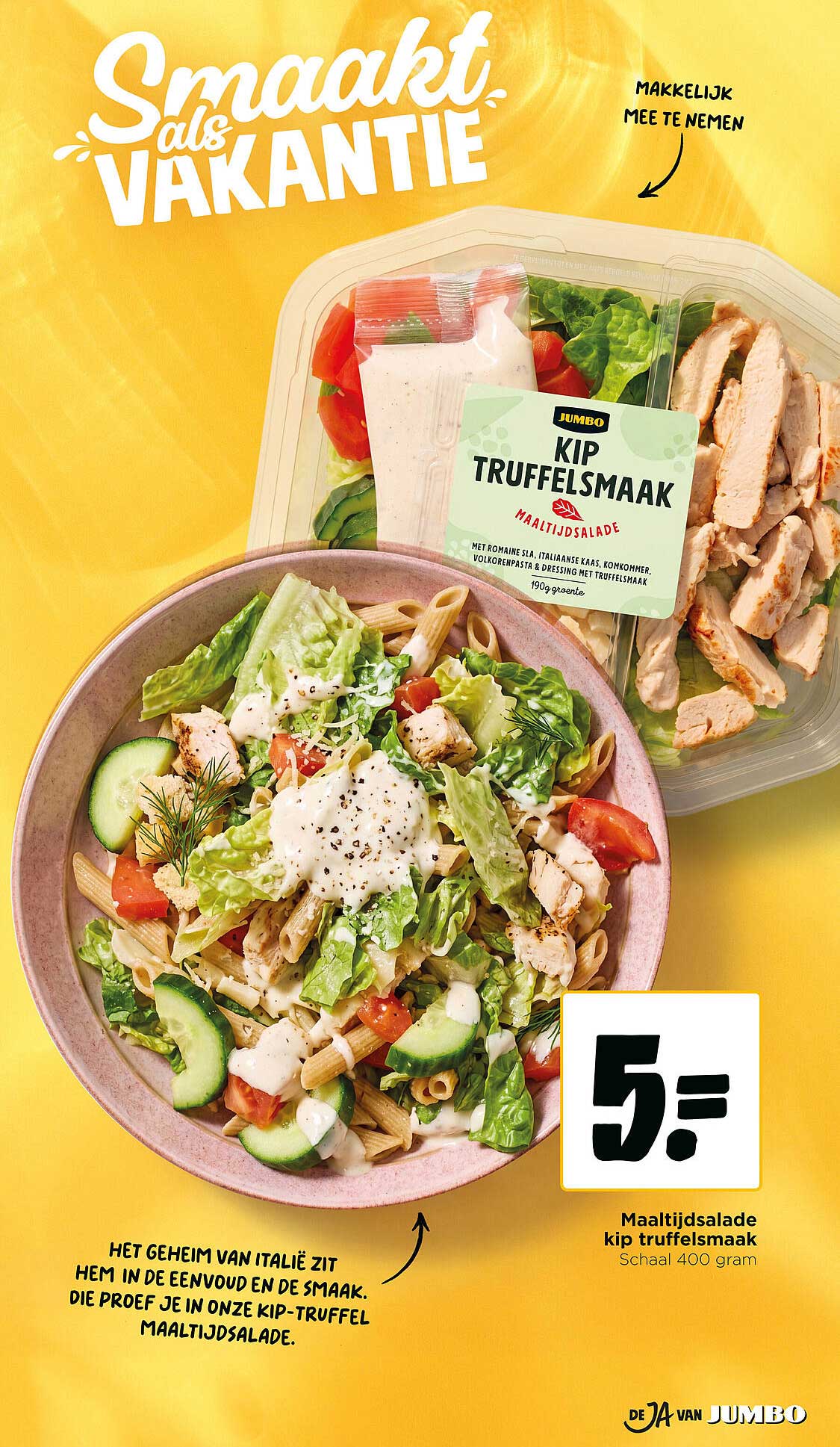 Maaltijdsalade kip truffelsmaak
