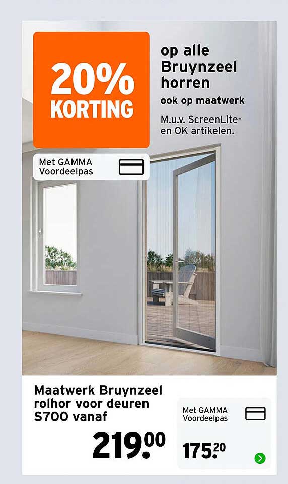 Maatwerk Bruynzeel rolhor voor deuren S700 vanaf 20% KORTING