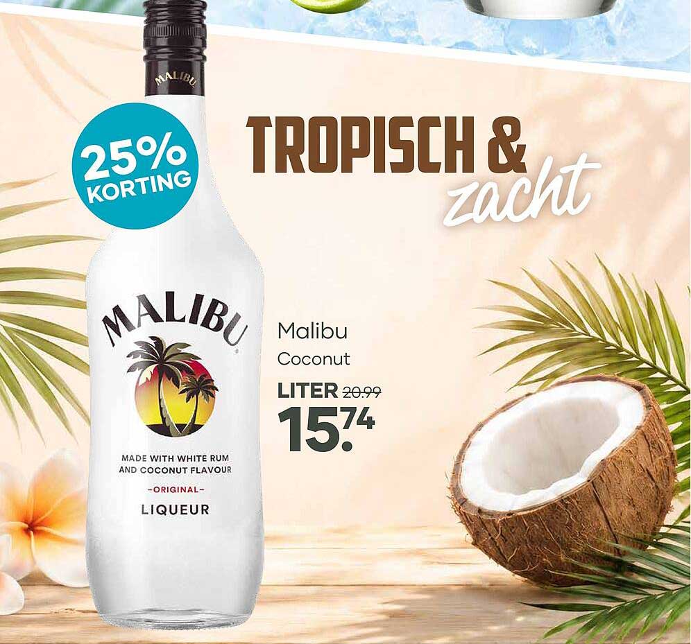 Malibu Coconut LITER 25% KORTING