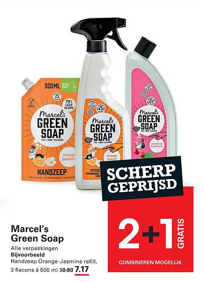 Marcel’s Green Soap 2+1 GRATIS
