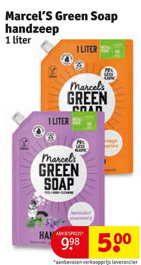Marcel’s Green Soap handzeep 1 liter