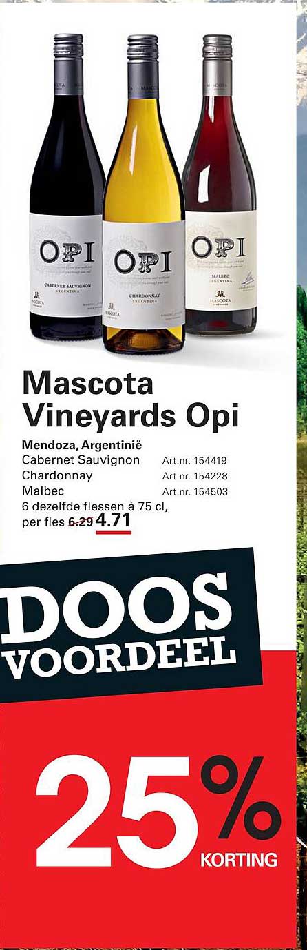 Mascota Vineyards Opi