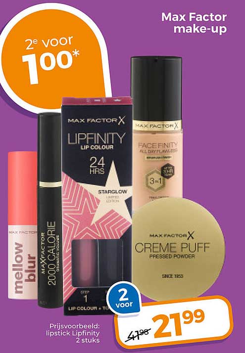 Max Factor make-up 2e voor 1,00*