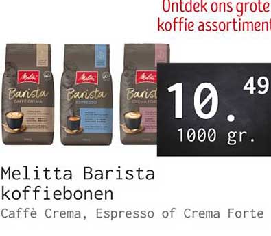 Melitta Barista koffiebonen