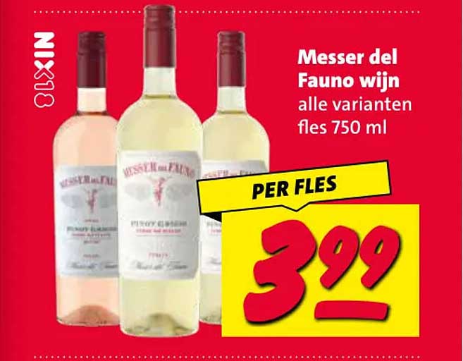 Messer del Fauno wijn alle varianten fles 750 ml