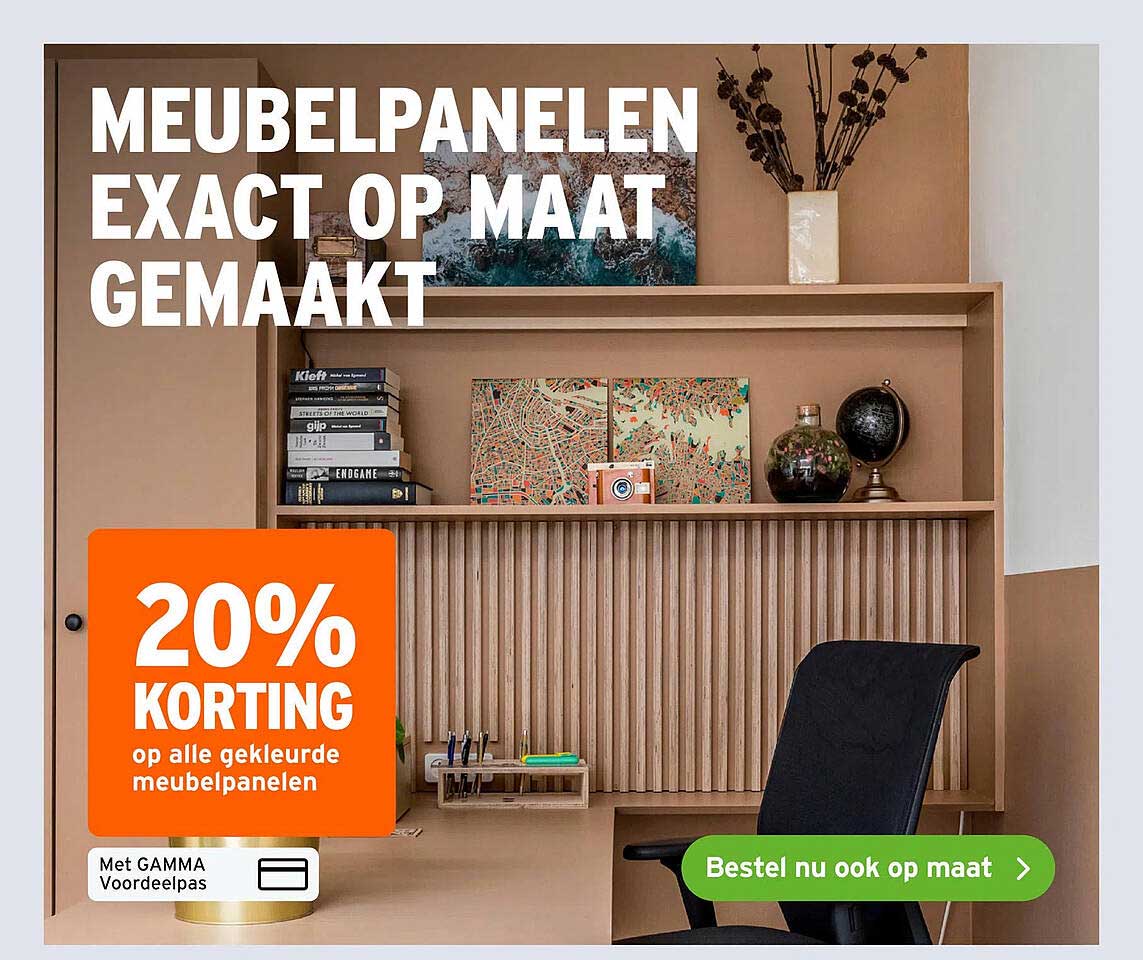 MEUBELPANELEN EXACT OP MAAT GEMAAKT 20% KORTING op alle gekleurde meubelpanelen